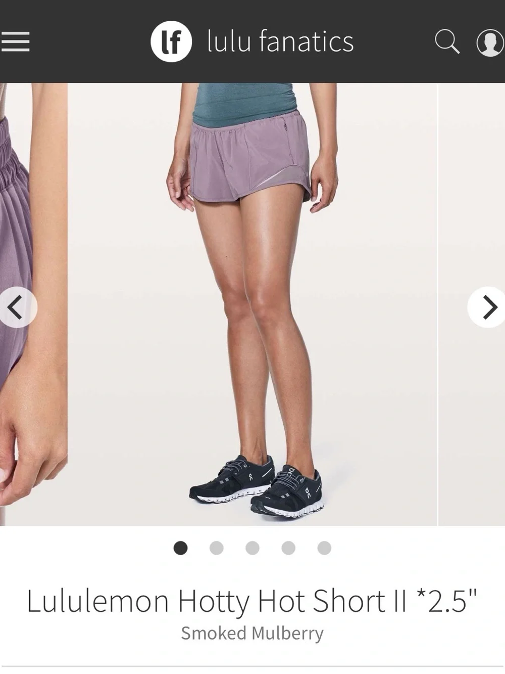 Lululemon Hotty Hot Short II *2.5